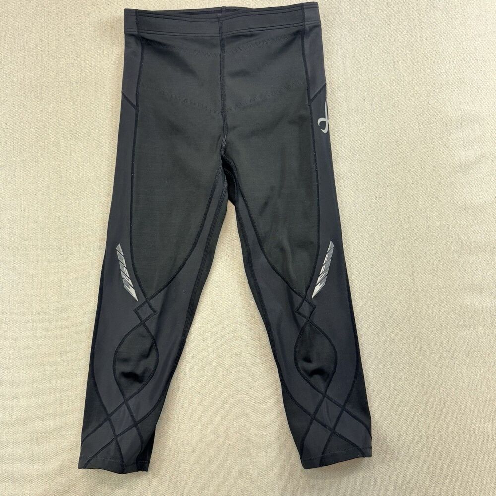 CW-X Black Stabilyx Joint Support Compression Athletic Tight Women's Size Small